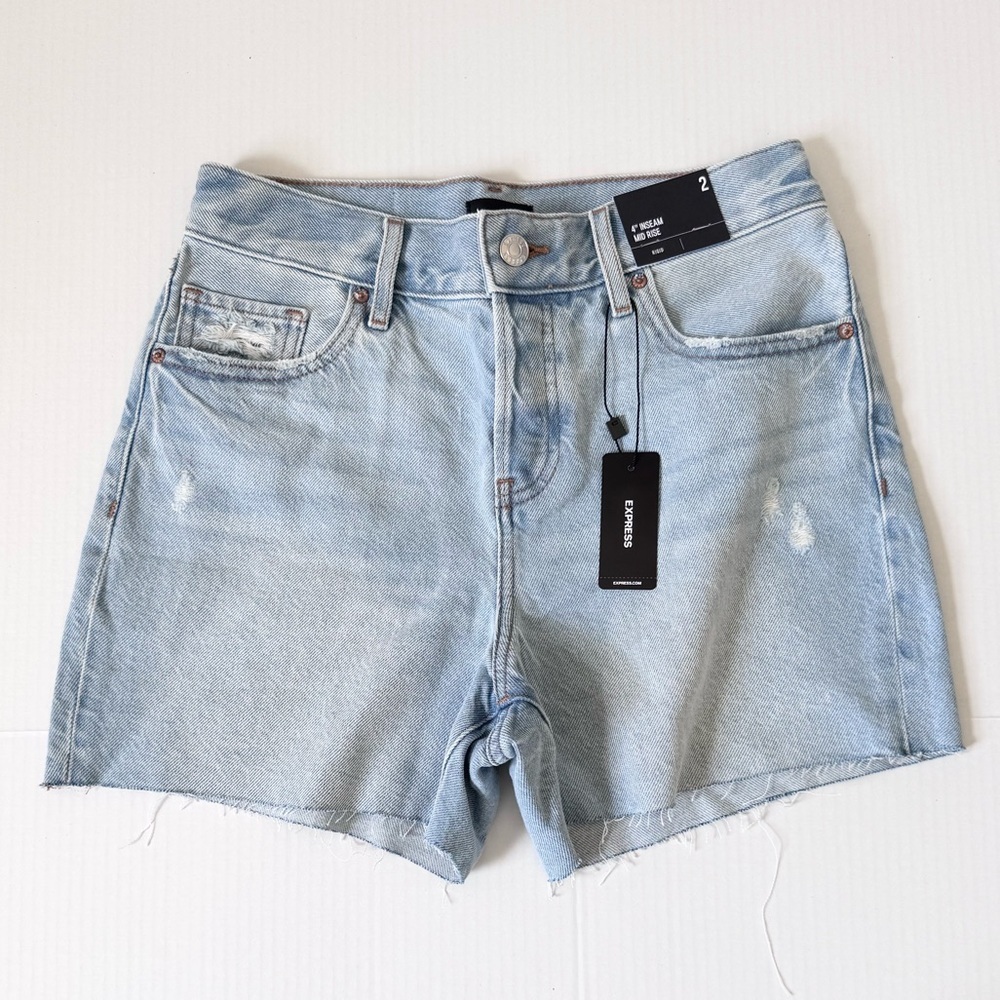 Express Midi Jean Shorts